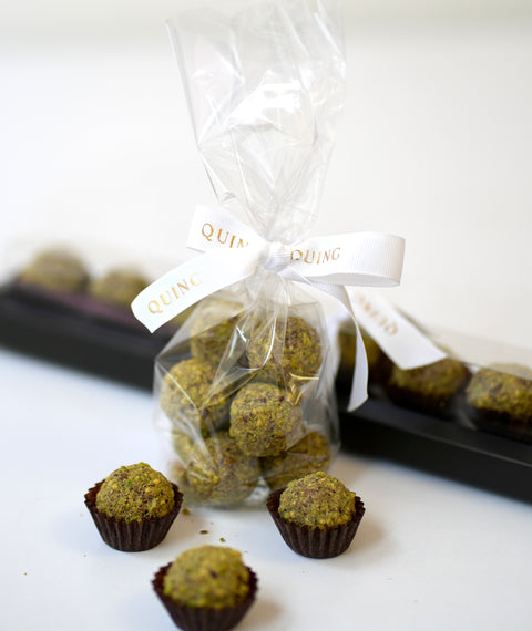 Pistachio truffles